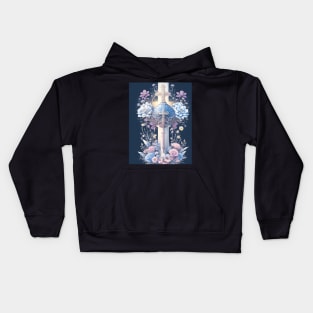 Multiple Cross Artwork Design Kids Hoodie